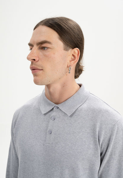 Polo a maniche lunghe in maglia, modello HARISH