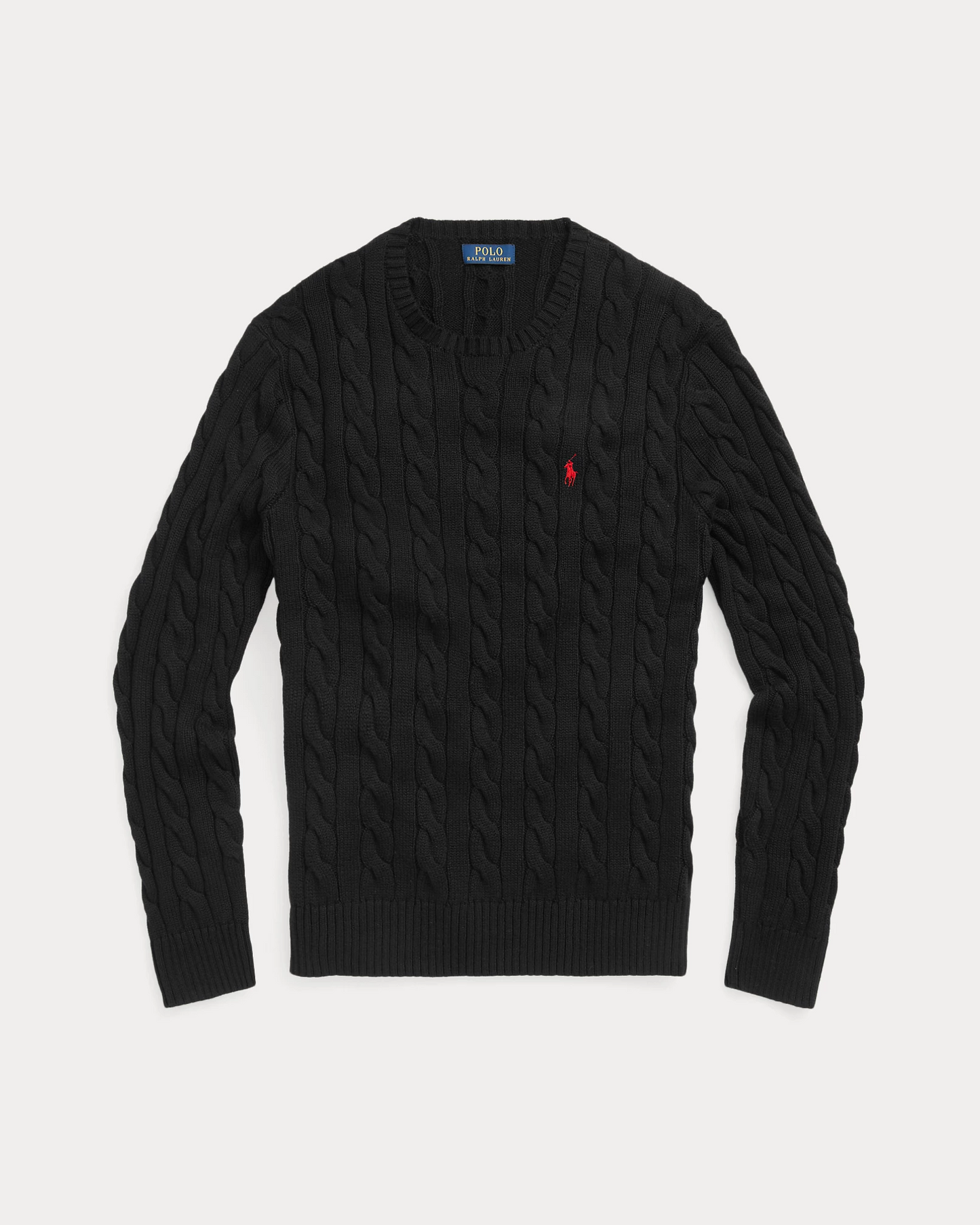 ITALIA - Maglione classico RL in cotone a trecce