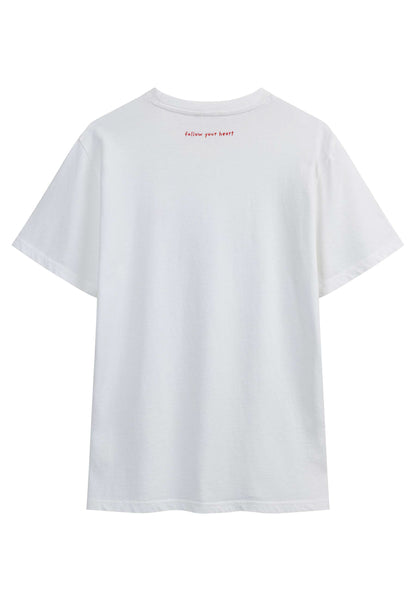 T-shirt in maglia pesante Style PRAVIN con ricamo