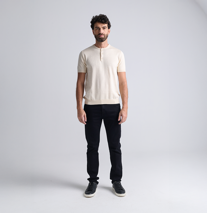 Confezione da 2 maglie Henley in tricot