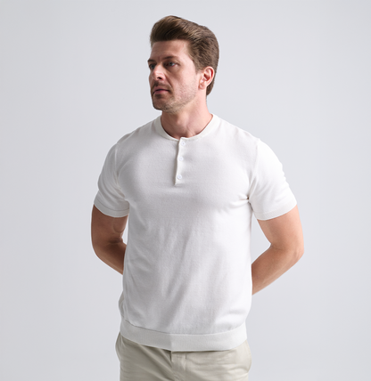 Confezione da 2 maglie Henley in tricot