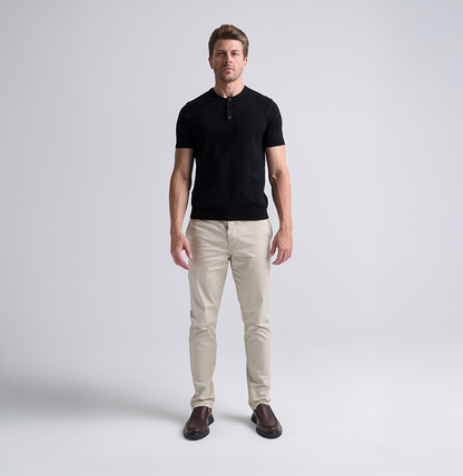 Confezione da 2 maglie Henley in tricot