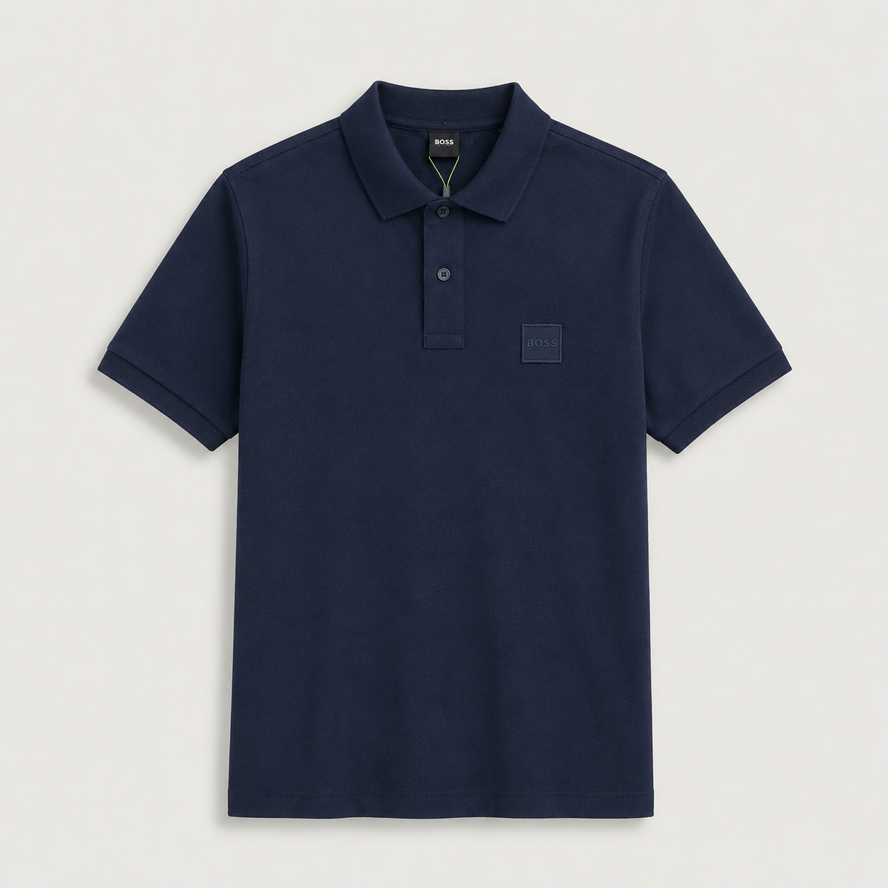 BOSS Signature Mélange-Polo - variante azul marinho