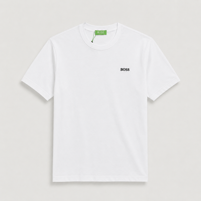 BOSS Essential T-Shirt mit dezentem Logo - variante branca