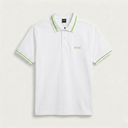 BOSS Premium Piqué-Polo - variante branca