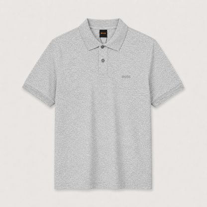BOSS Poloshirt mit Tonalem Logo - variante cinza