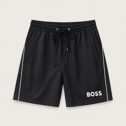 BOSS Badeshorts mit Seitenstreifen - variante preta