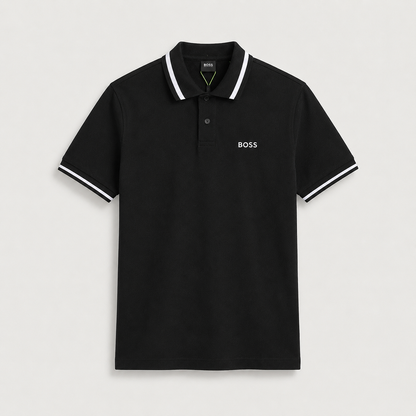 BOSS Premium Piqué-Polo - variante preta