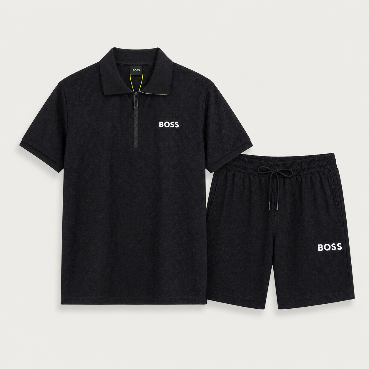 BOSS Zweiteiler mit Monogramm-Prägung - Schwarz - variante principal