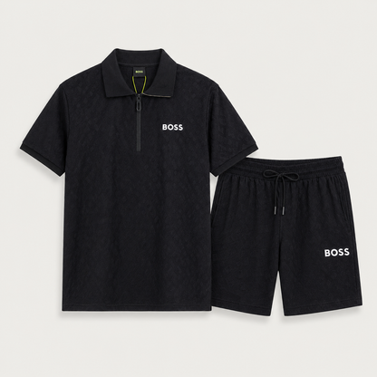 BOSS Zweiteiler mit Monogramm-Prägung - Schwarz - variante principal